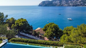 Pool - Villa "Casa San Cayetano" with Sea View, Pool, Garden, Terrace and Balcony (La Herradura)