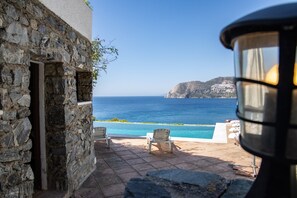 Terrace/patio - Villa "Casa San Cayetano" with Sea View, Pool, Garden, Terrace and Balcony (La Herradura)