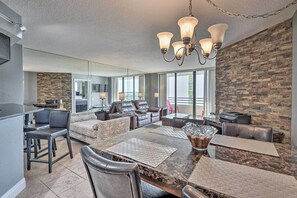 Interior - Sleek Beachfront Getaway w/ Community Perks! (Daytona Beach Shores)