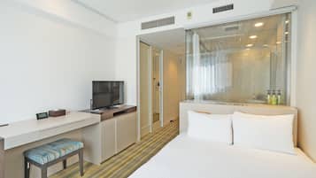 Couette en duvet d'oie, bureau, Wi-Fi gratuit, draps fournis