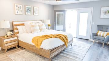 5 soverom, strykejern/-brett, wi-fi og sengetøy