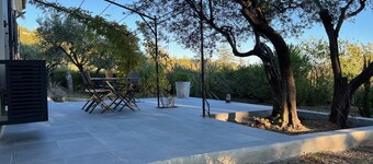 Ground floor with swimming pool and large terrace