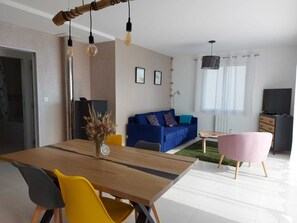 Smart TV - New, single-storey Océane gite for up to 6 people, 450m from the beach (Barneville-Carteret)