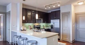 Coffee/tea maker, dining tables