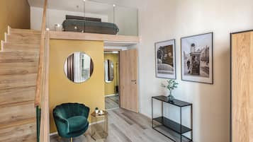 Luxury Apartment, 1 Bedroom, Balcony | Living area