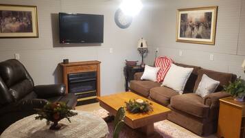 Télévision, cheminée