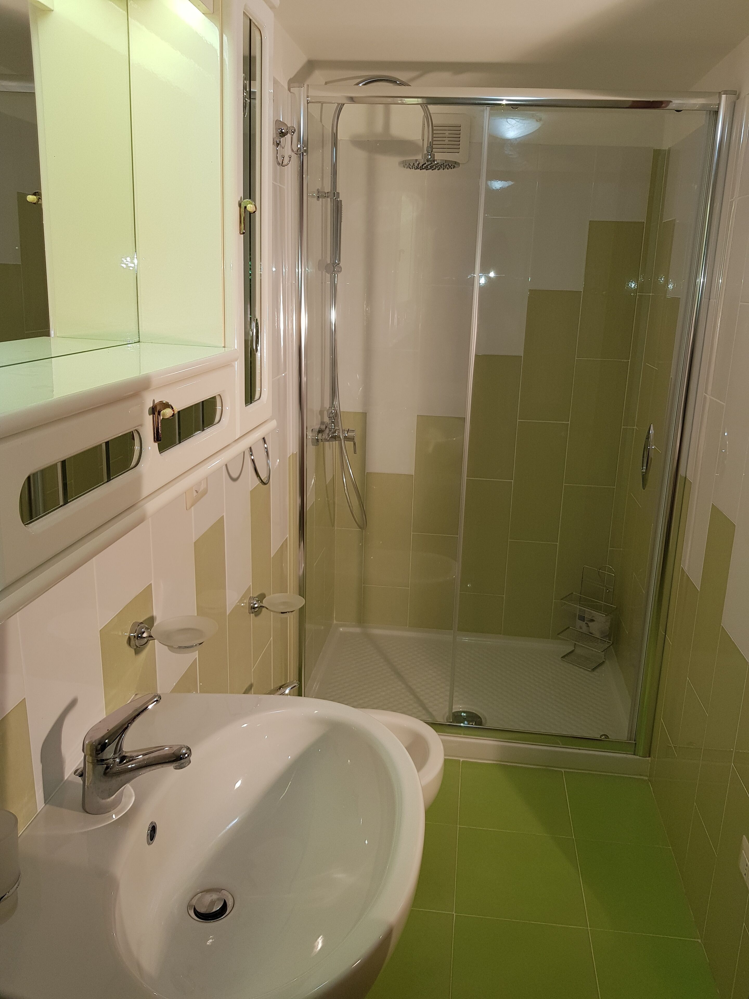 Douche, articles de toilette écologiques, sèche-cheveux, bidet