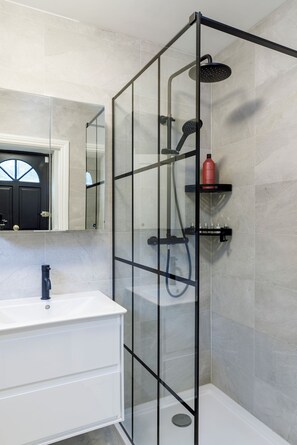 Hair dryer, towels