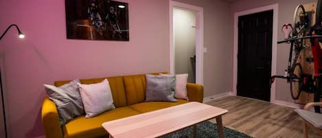 Smart TV, fireplace, printers
