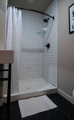 Hair dryer, towels