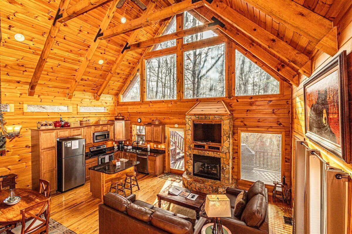 TV, fireplace, DVD player