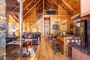 Télévision, cheminée, lecteur de DVD