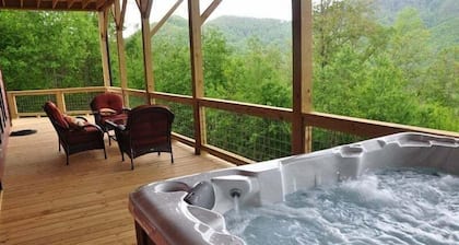 Experience luxury in the Smoky Mountain High cabin