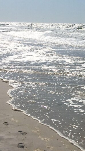 En la playa