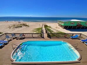 Pool - July 4 Week Discounted!  Beachfront duplex w/ Pool! (Gulf Shores)