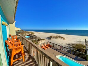 Property grounds - July 4 Week Discounted!  Beachfront duplex w/ Pool! (Gulf Shores)