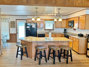 Fridge, microwave, oven, stovetop - Pet-friendly Beach House | Steps from Sand | Great Views! (Gulf Shores)