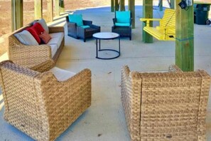 Terrace/patio - Fort Morgan 3 bedroom w/ views! (Gulf Shores)