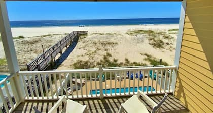 Fall Dates Discounted! Beachfront w/ Pool! 6 BRs & Sleeps 20