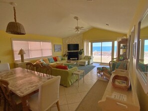 TV, fireplace - Super Cute and Beachfront (Gulf Shores)
