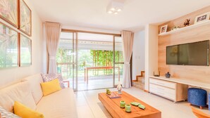 อพาร์ทเมนท์ | บริเวณนั่งเล่น | สมาร์ททีวี 32 นิ้ว พร้อมช่องดิจิตอล, ทีวี