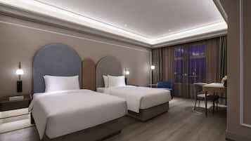 Kamar Twin Deluks, 2 Tempat Tidur Twin | Wi-Fi gratis, seprai linen, dan dapat diakses tamu berkursi roda