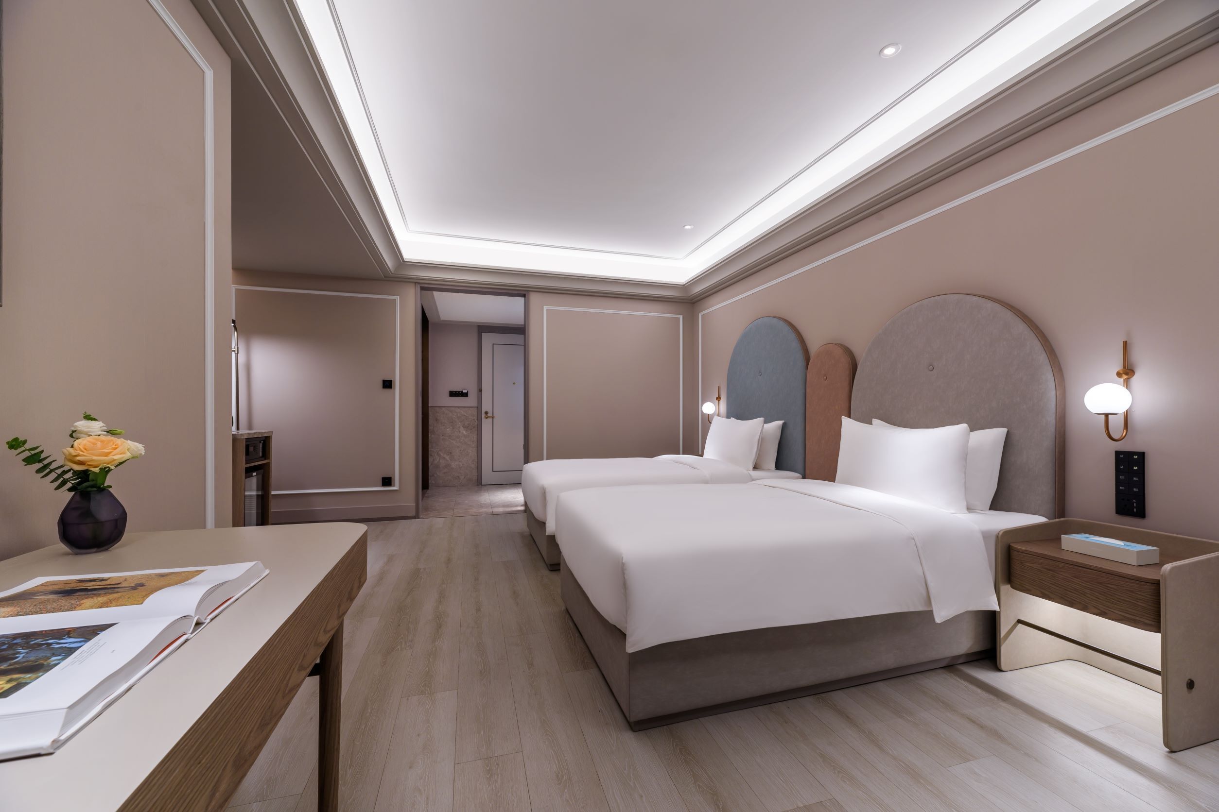 华丽双床房, 2 张单人床 | 隔音、免费 WiFi、床单、轮椅无障碍