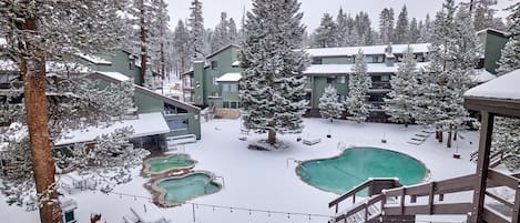 A heated pool