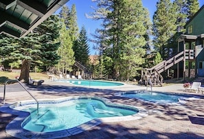 Una piscina riscaldata