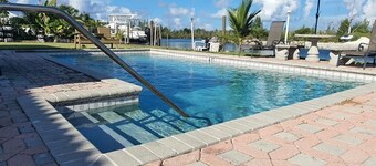 Waterfront home with private dock near the beach
