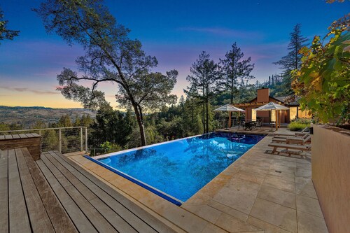 60-acre Panoramic Napa Valley View Estate with pool, spa, tennis, and gym.  - St. Helena | Vrbo