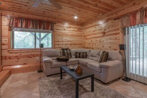 TV, fireplace, DVD player, books - Heart of Georgia's Wine Country |Southern Living's Best Small Town in the South |Downtown Dahlonega (Dahlonega)