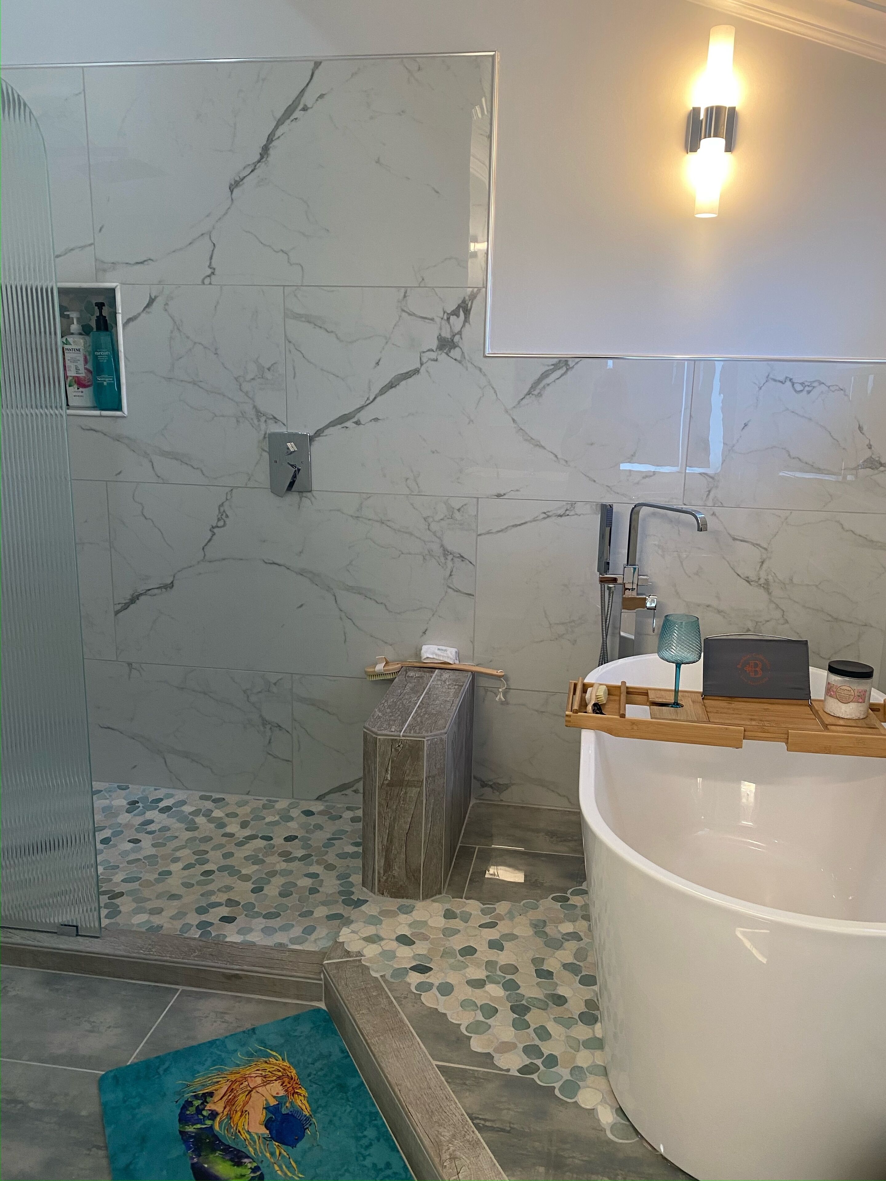 Master bath & shower 