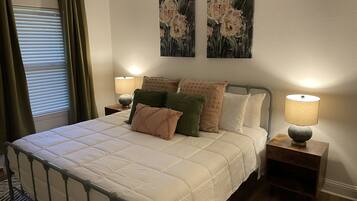 2 bedrooms, iron/ironing board, travel crib, WiFi