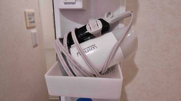 Hair dryer, towels