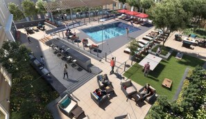 Pool - Trendy Brighton 1BR w/ W/D, Gym, near T, Shops + Dining, by Blueground (Boston)