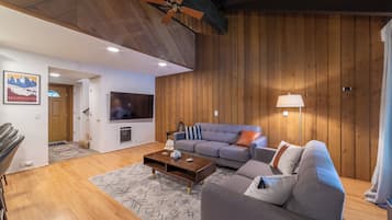 Smart TV, fireplace, video games, table tennis