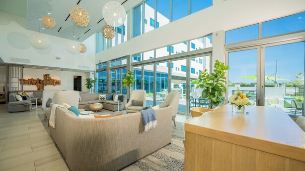 Sala de estar en el lobby