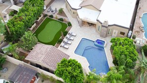 A heated pool