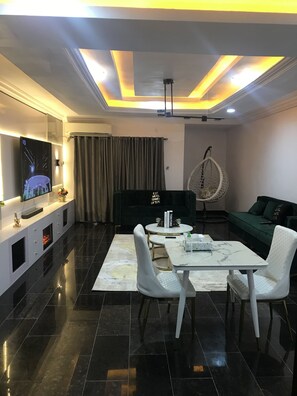 Living area - The apartments has all the services  that makes your stay worthwhile. (Lagos)
