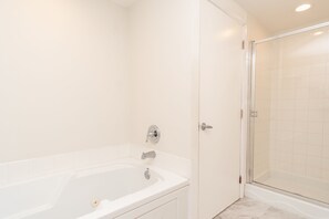 Bathtub, jetted tub, hair dryer, bidet
