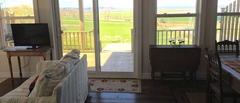 Smart-tv, boeken en een stereo