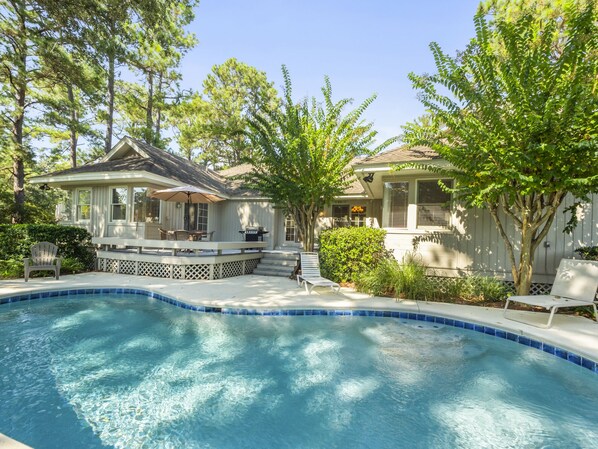 A heated pool
