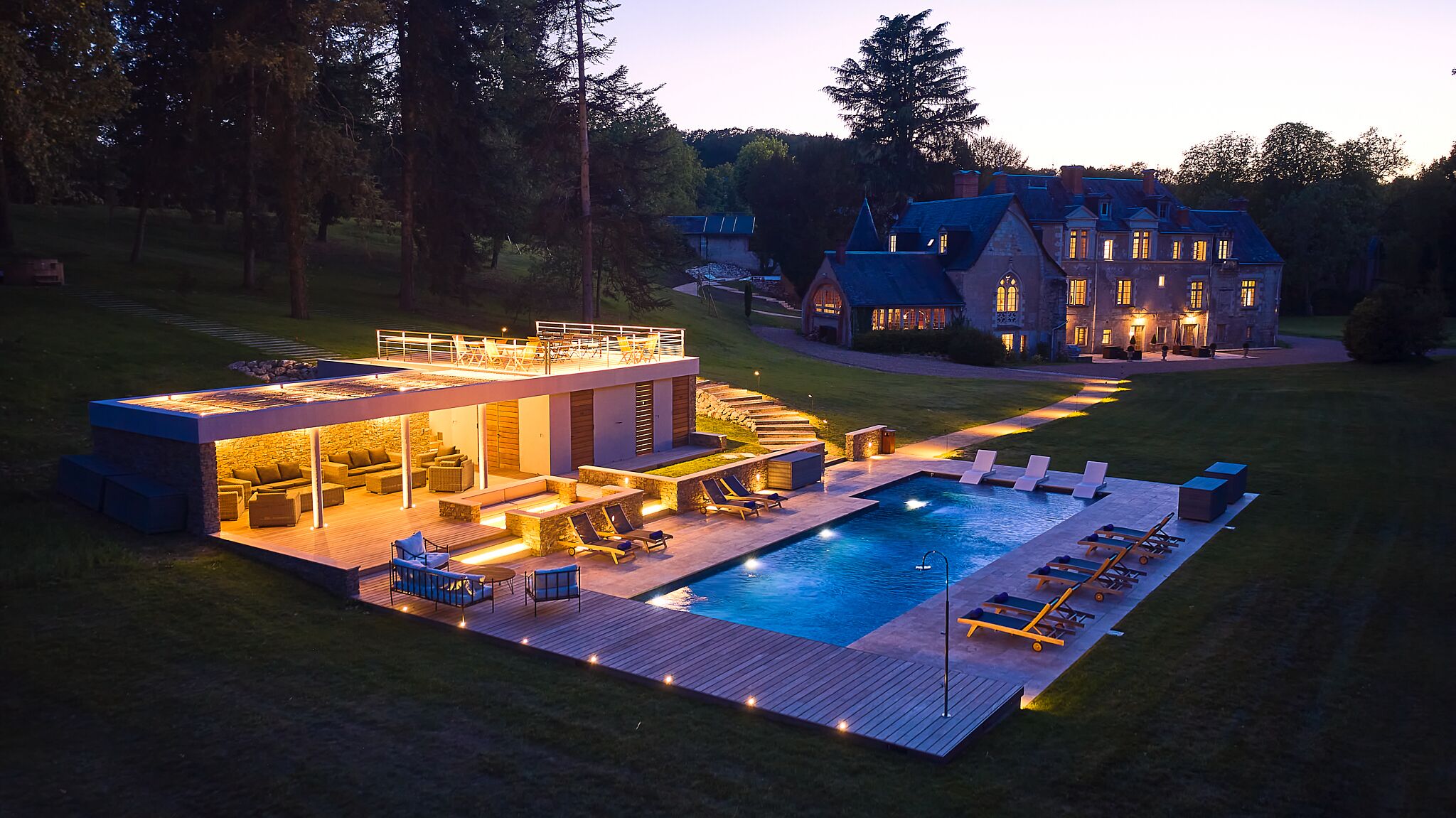 Seasonal outdoor pool