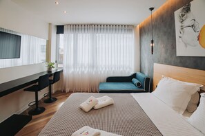 1 chambre, literie de qualité supérieure, couette en duvet d'oie