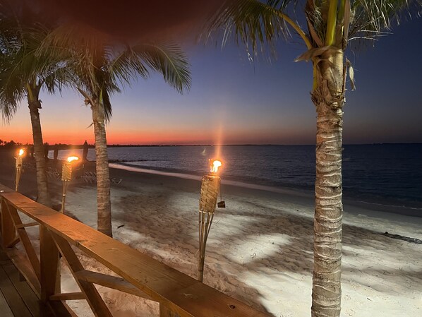 On the beach, sun loungers, beach towels - Villa in Paradise - Two Seat Golf Cart Now Included With Rental !! (Treasure Cay)