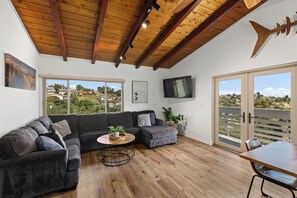 Smart TV, fireplace, Netflix, table football