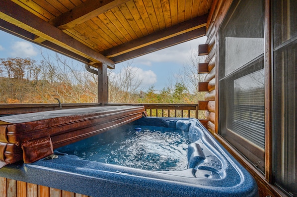 Baignoire à remous extérieure