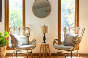 Interior - Epic Long-Range Mountain Views: 3BR/3BA, Nestled in the Woods & Mins to DT AVL (Asheville)