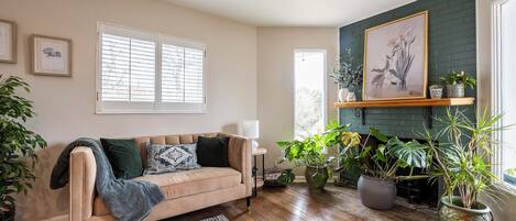 TV connectée, cheminée